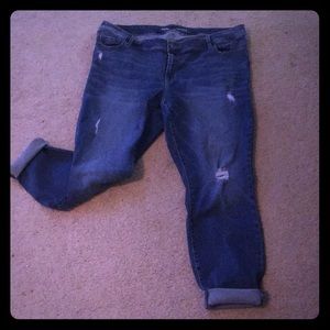 OLD NAVY Mid rise Rockstar Blue Jeans